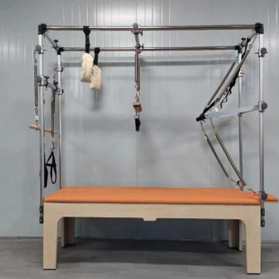North American Maple Cadillac Pilates Reformer with 304 Stainless Steel Full Tower